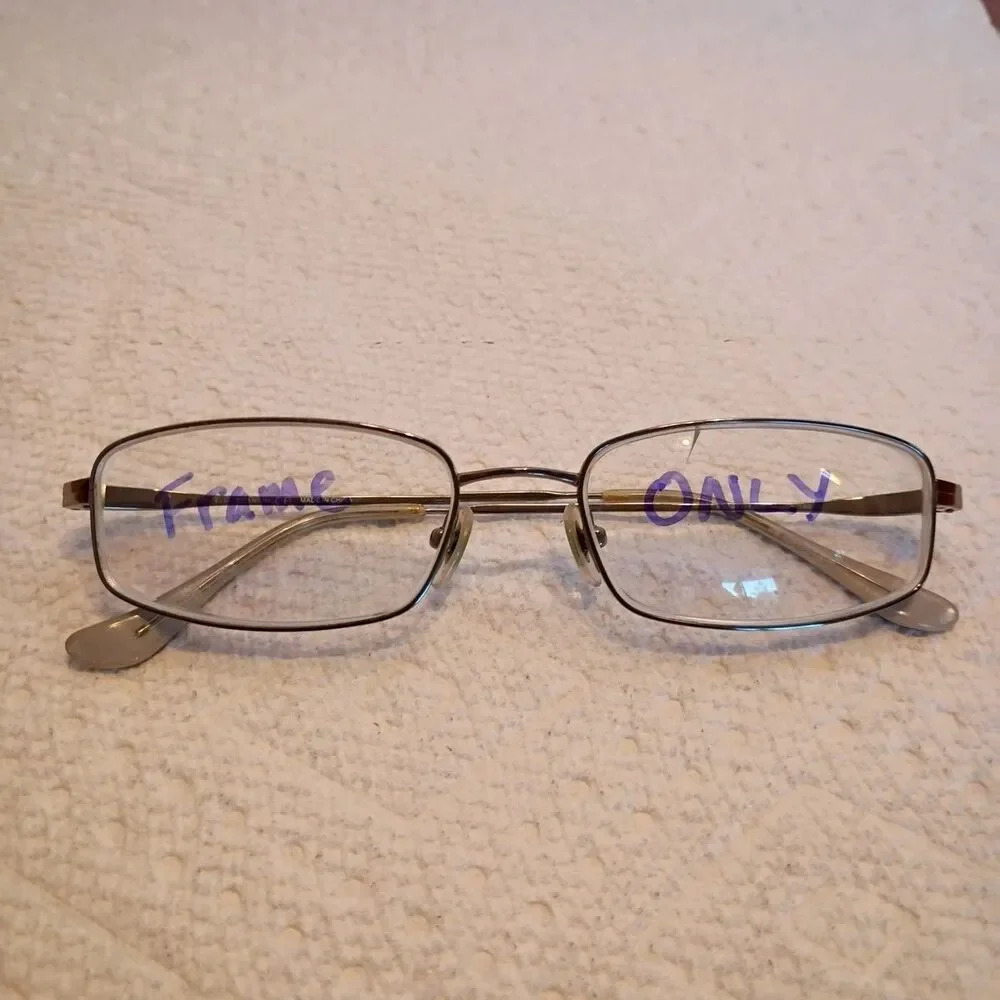 Ray Ban RB8611 1000 Silver Metal Rectangle Eyeglasses Frame Only 54-18 145